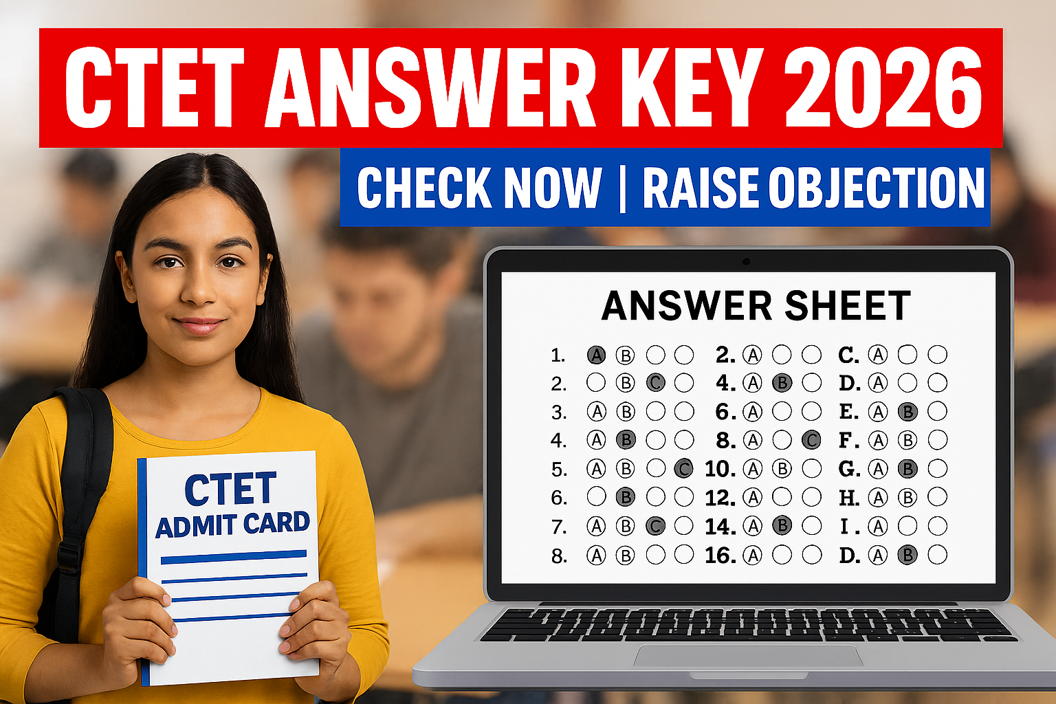 CBSE CTET 2026 प्रोविजनल आंसर की जारी होने के बाद आधिकारिक वेबसाइट पर लॉगिन करते अभ्यर्थी
