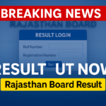 RBSE 12th Result 2026 Rajasthan Board Result Screen
